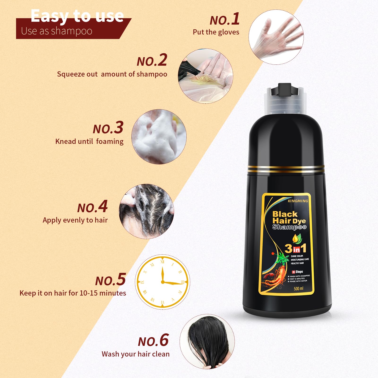 ENVASE KINGMING de 500 ml, económico para diez aplicaciones
