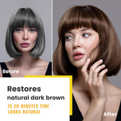 KINGMING ingredientes herbales cuidan el cabello durante la coloración