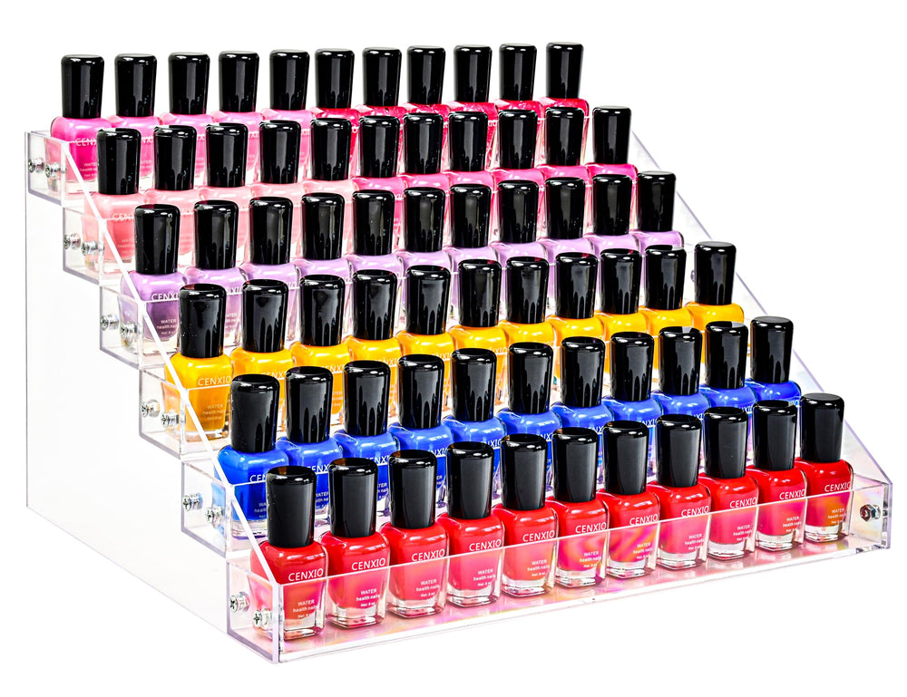 Kingtaily organizador acrílico, 6 niveles, fácil visualización de esmaltes