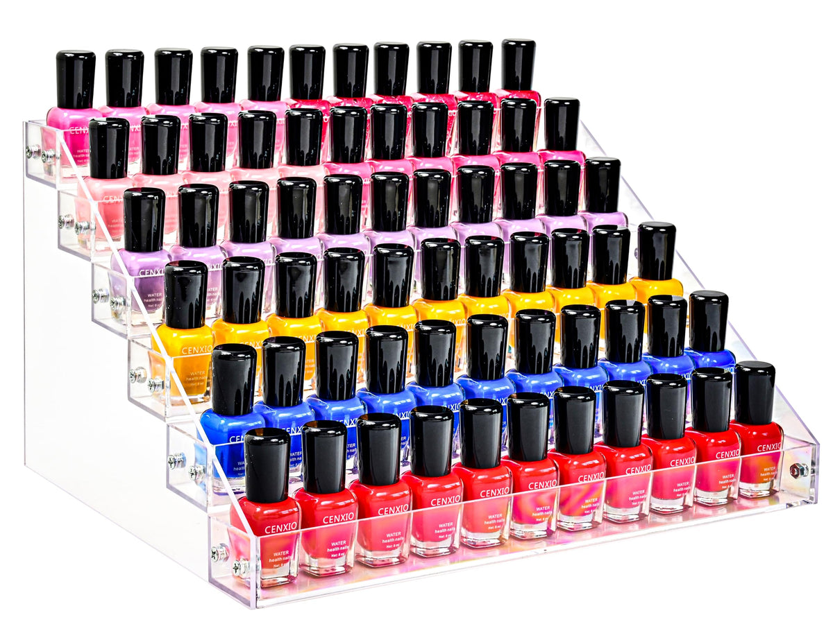 Kingtaily organizador acrílico, 6 niveles, fácil visualización de esmaltes