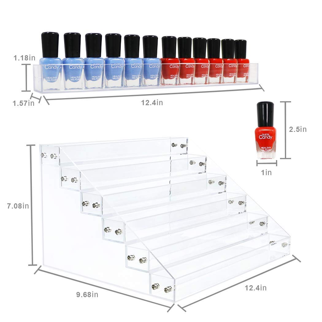 Kingtaily organizador acrílico para esmaltes, acceso rápido y ordenado