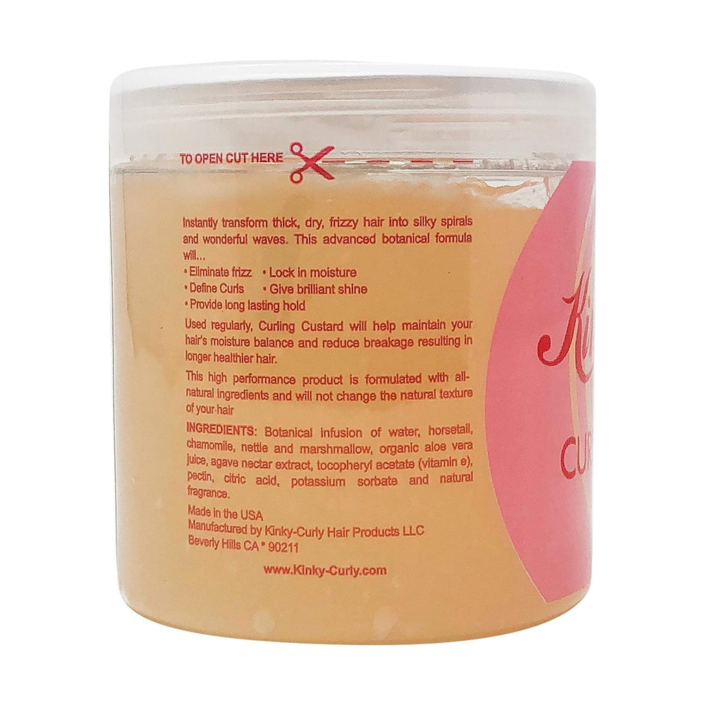 Kinky Curly Original Curling Custard, hidratación ligera para rizos con brillo.