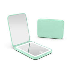 Kintion 2025 espejo de bolsillo con luz integrada para maquillaje claro y preciso.