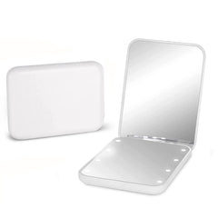 Kintion-espejo-bolsillo 1X/3X con luz para retoques rápidos en cualquier lugar.