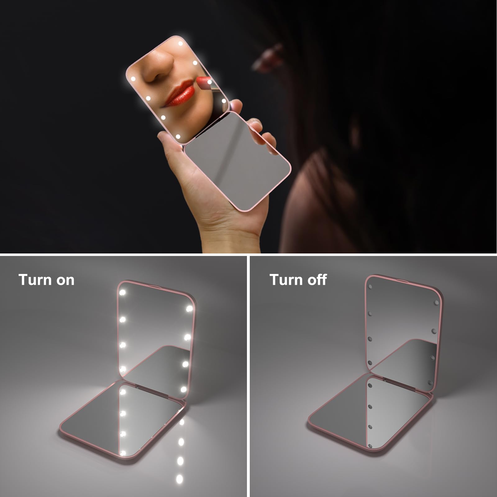 Kintion, regalo ideal de espejo de bolsillo para cumpleaños y Día de la Madre.