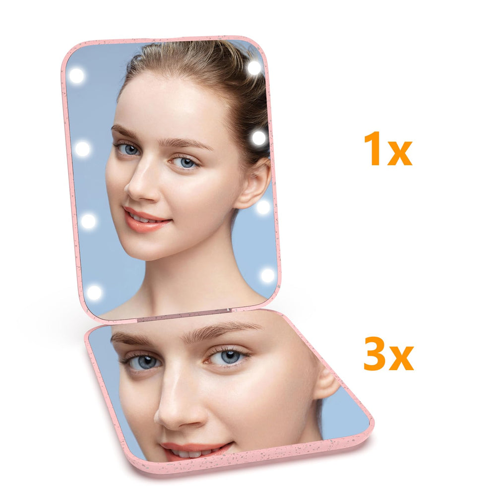 Kintion, espejo de maquillaje diario, tamaño compacto para bolso.