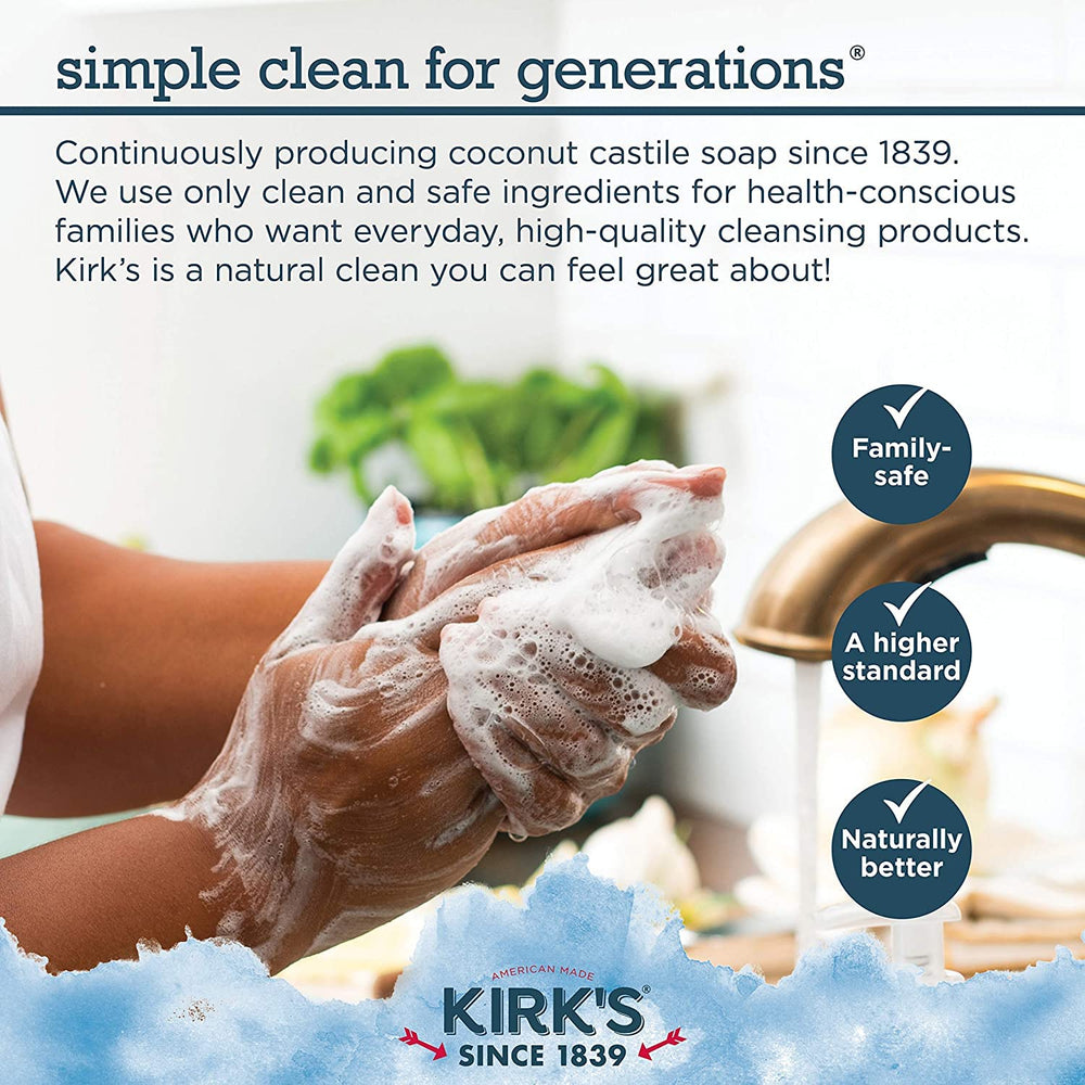 Formato biodegradable de Kirk's Castilla Coco, cuidado responsable.
