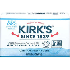 Kirks Castile Coco Original frente: limpieza suave para piel sensible y uso diario