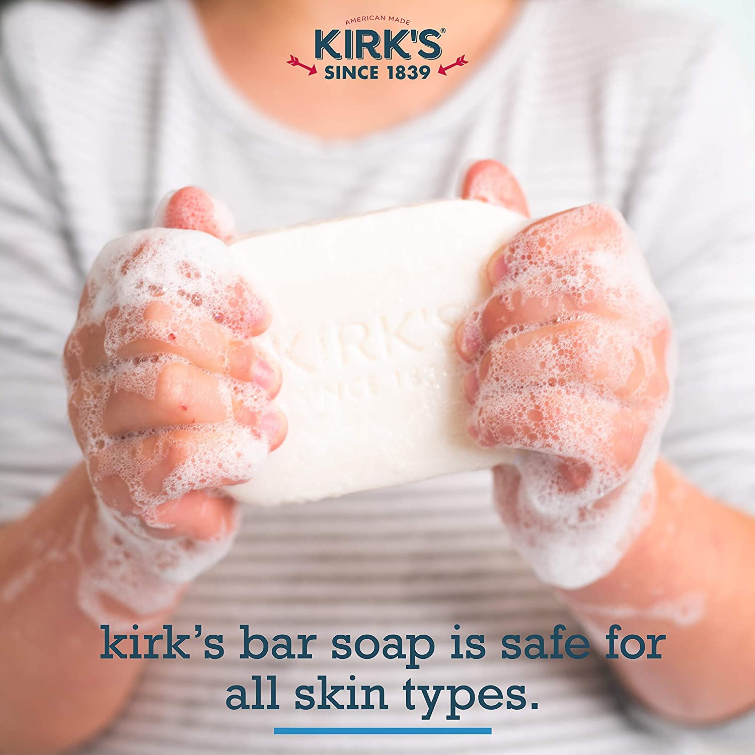 Textura-espuma: Kirks Coco Original genera espuma rica para duchas suaves