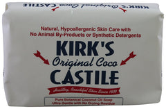 Kirk's jabón de Castilla original coco, barras paquete 12 para uso diario suave