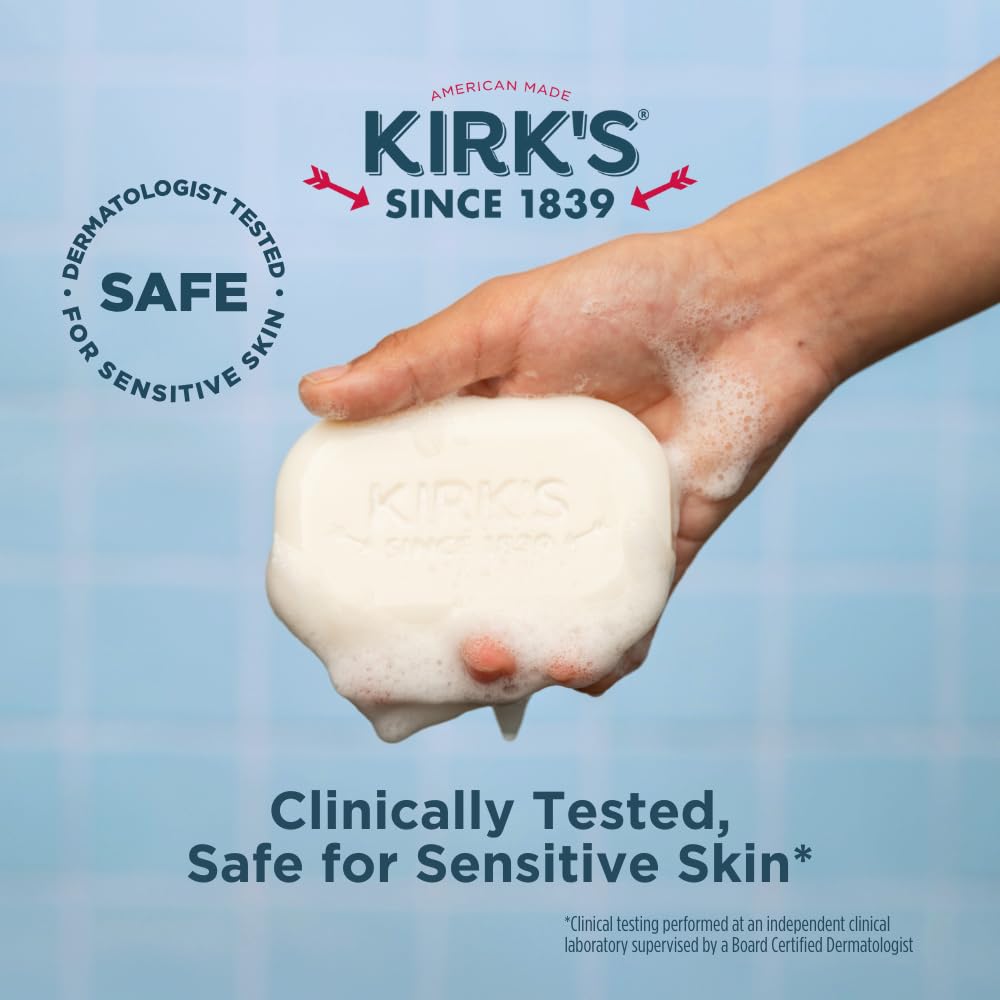 Kirk's Jabón Toque Cítrico para limpieza diaria con aroma ligero.