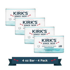 Kirk's Savon Coco Castile sans parfum en barre; nettoyage en douceur