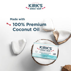 Tranche de savon Kirk's Coco Castile sans parfum