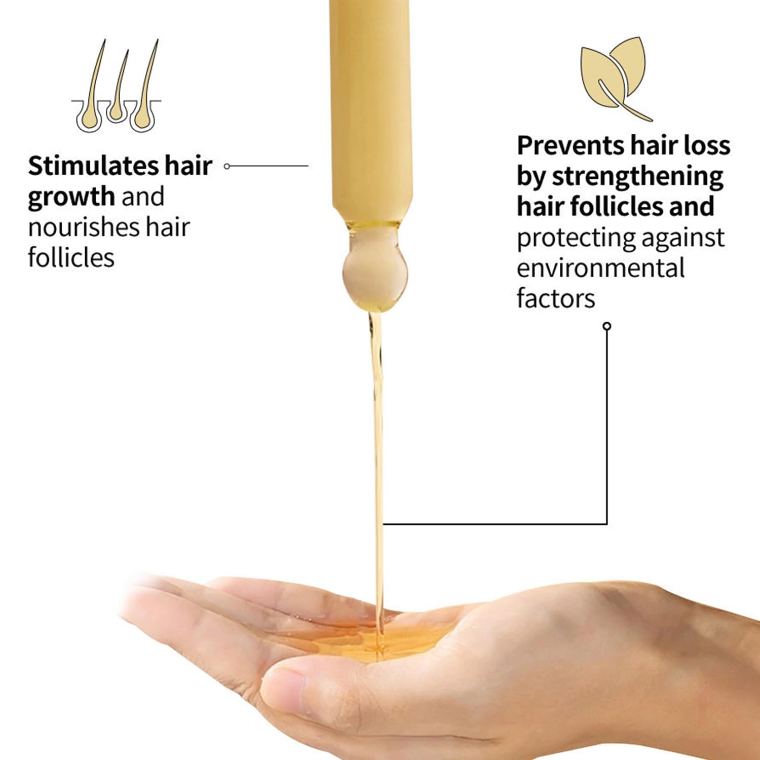 Kisinly Mezcla de aceites para cabello fortalece la elasticidad y la vitalidad capilar