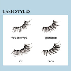 KISS Lash Drip con patrón ligero y espigado para más volumen.