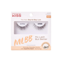 KISS Mis Lash All Mine 10mm, apariencia natural con volumen suave para uso diario.
