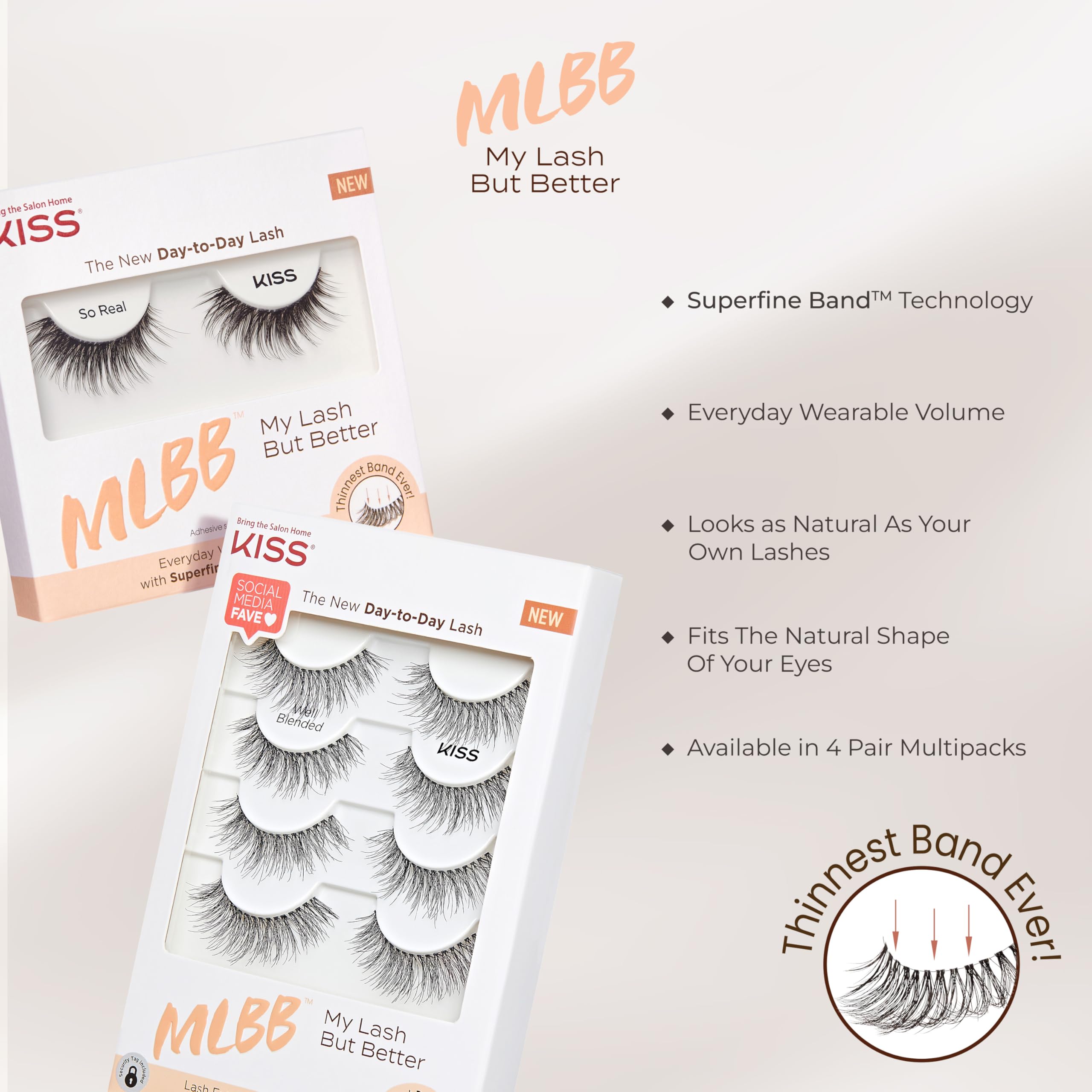 KISS Mis Lash All Mine, reutilizable con cuidado para varios looks.
