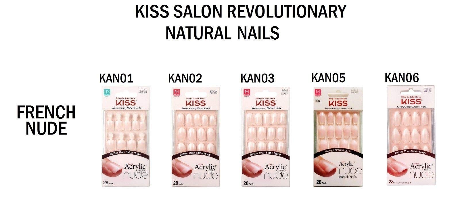 KISS Kiss Salon Pack de 6 uñas listas para diferentes tamaños