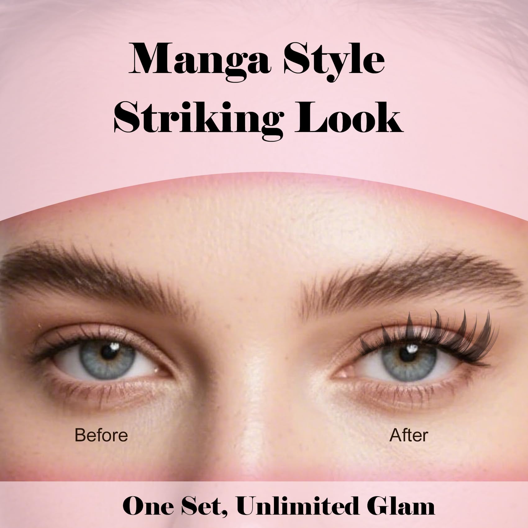 Pestañas Kisslily en racimos manga, longitud 8-18 mm, variedad para looks diversos