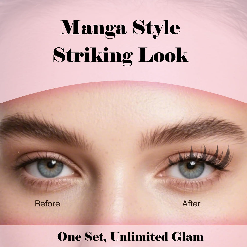 Pestañas Kisslily en racimos manga, longitud 8-18 mm, variedad para looks diversos