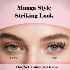 Pestañas Kisslily en racimos manga, longitud 8-18 mm, variedad para looks diversos