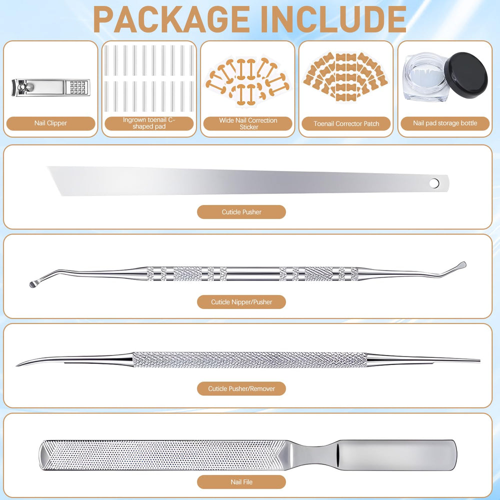 Kit de pedicura en casa para uñas encarnadas, fácil de usar