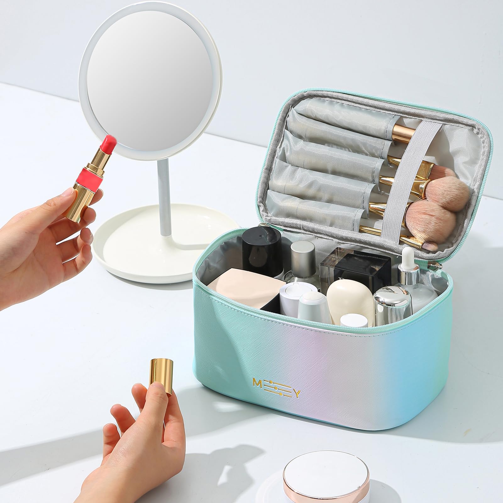KITENROM compartimentos internos para labiales y brochas