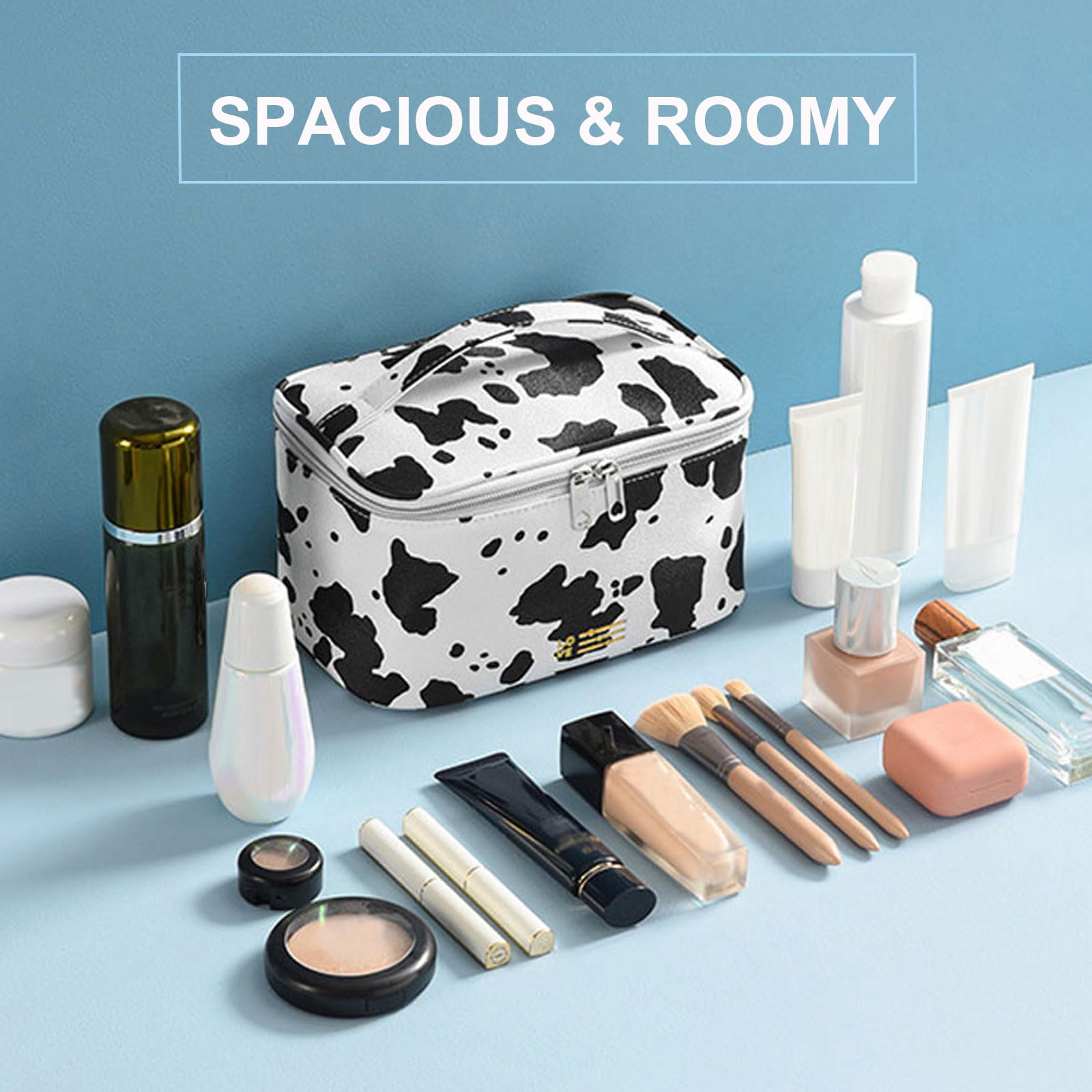 KITENROM interior espacioso, admite maquillaje, cuidado de piel y herramientas.