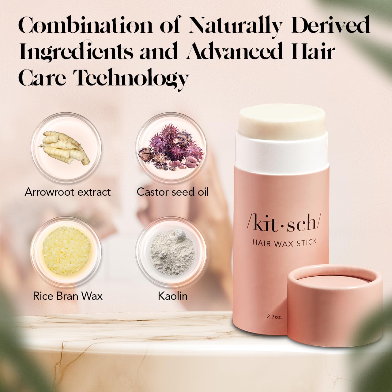Kitsch barra cera para todo tipo de cabello: funciona en rizos y pelos lisos.