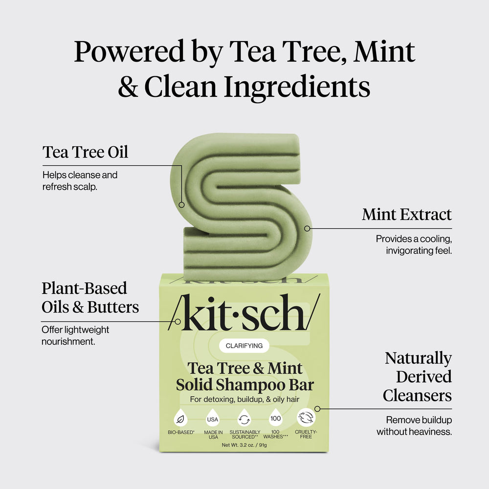 Kitsch barra de champú control de aceite para cabello con limpieza suave