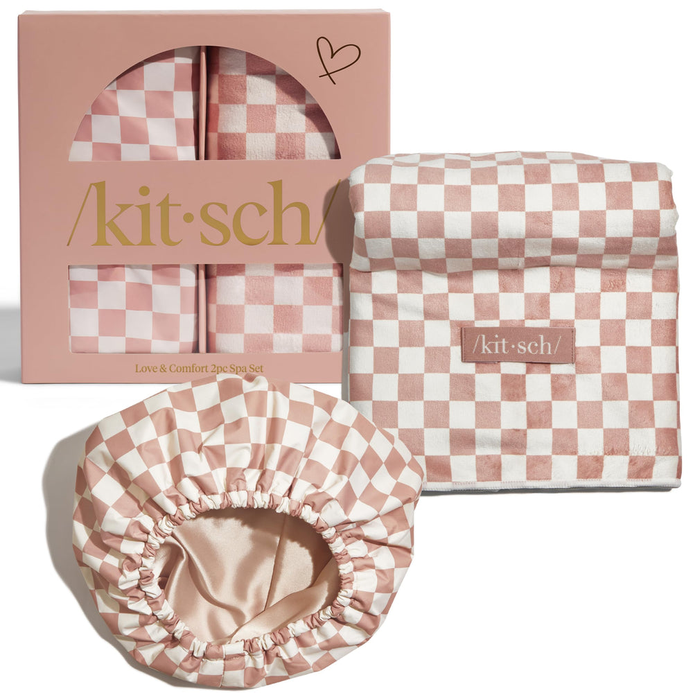 Kitsch Love & Comfort capuchon satin é protège les cheveux et évite les frottements.