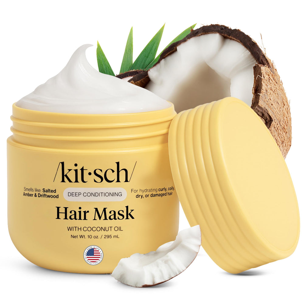 Kitsch mascarilla acondicionadora profunda en frasco; hidrata y nutre el cabello.