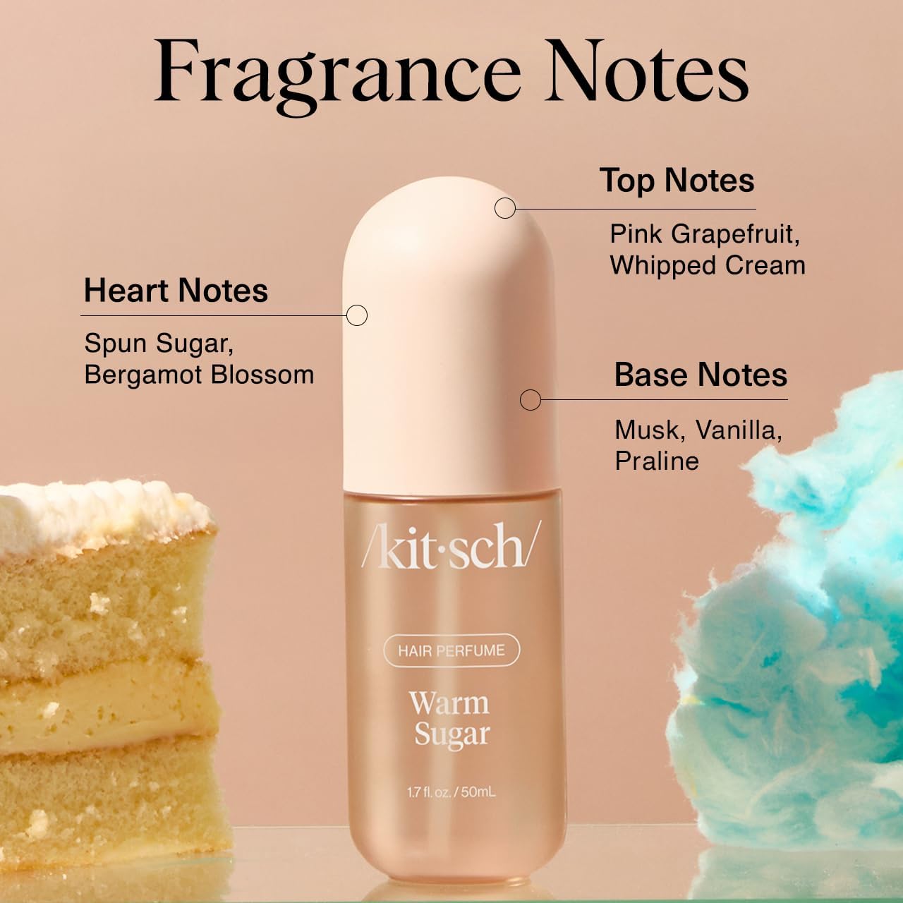 Kitsch perfume para cabello, perfecto para días de entrenamiento.