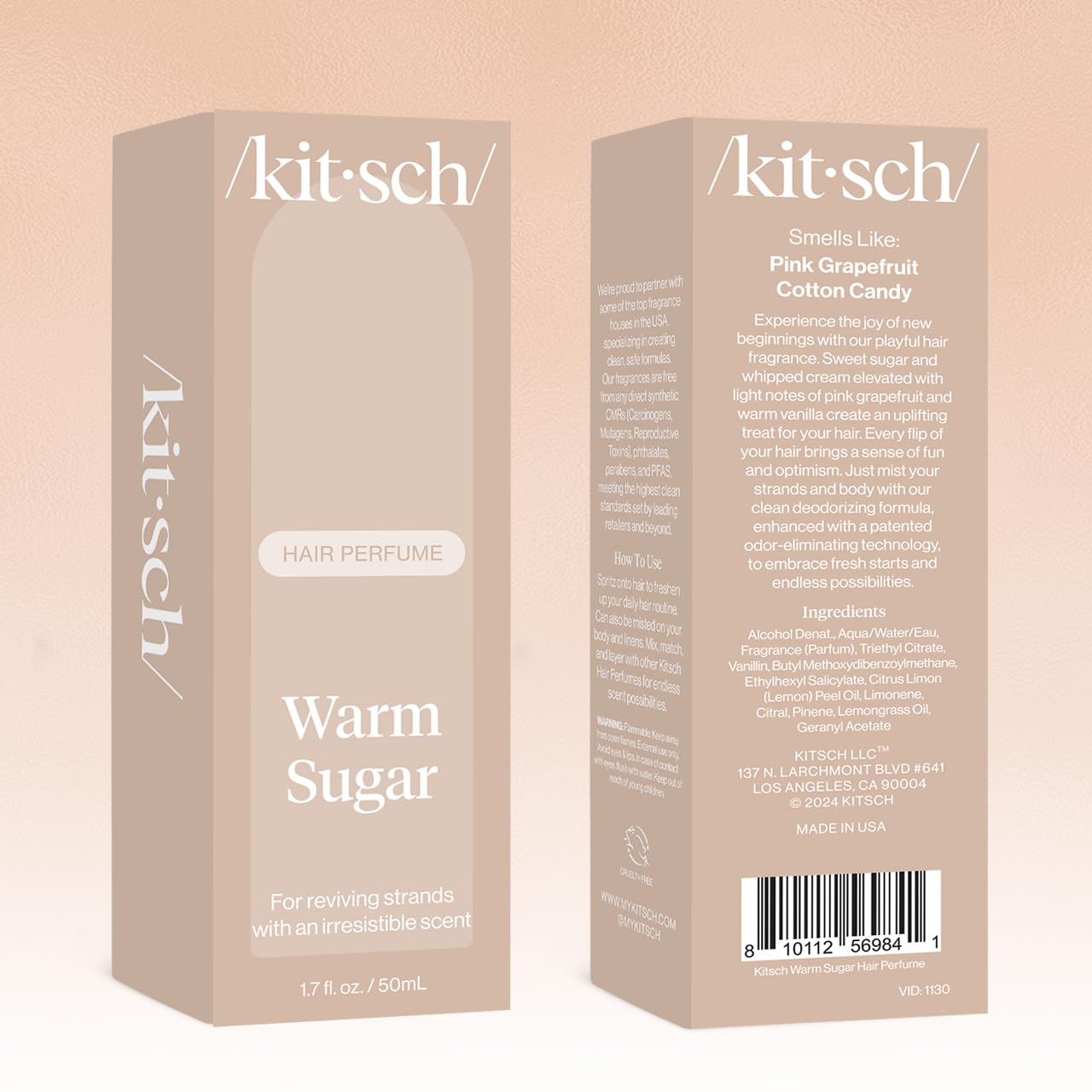 Kitsch perfume para cabello fragancia dulce para sentirse fresca.