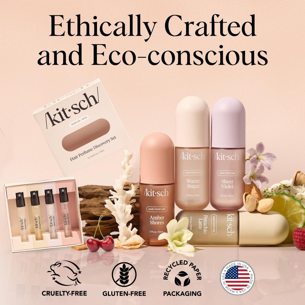 Kitsch perfume para cabello y cuerpo: capta olor y refresca por la noche.