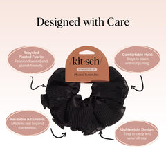 Kitsch coletero plisado para coletas y moños seguros