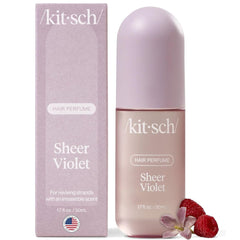 Kitsch Sheer Violet, botella 50 ml, perfuma cabello y cuerpo con aroma floral suave
