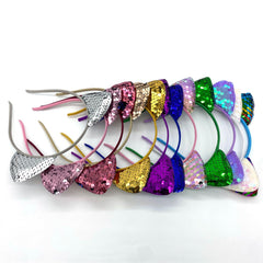KIUSOWAYD diadema lentejuelas brillantes para acento de atuendo