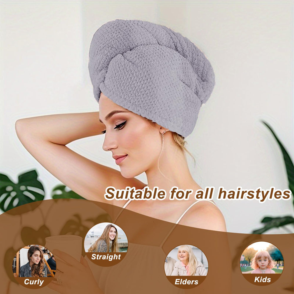 Toalla Kldnkig con diseño piña, turbante para sujetar el cabello.