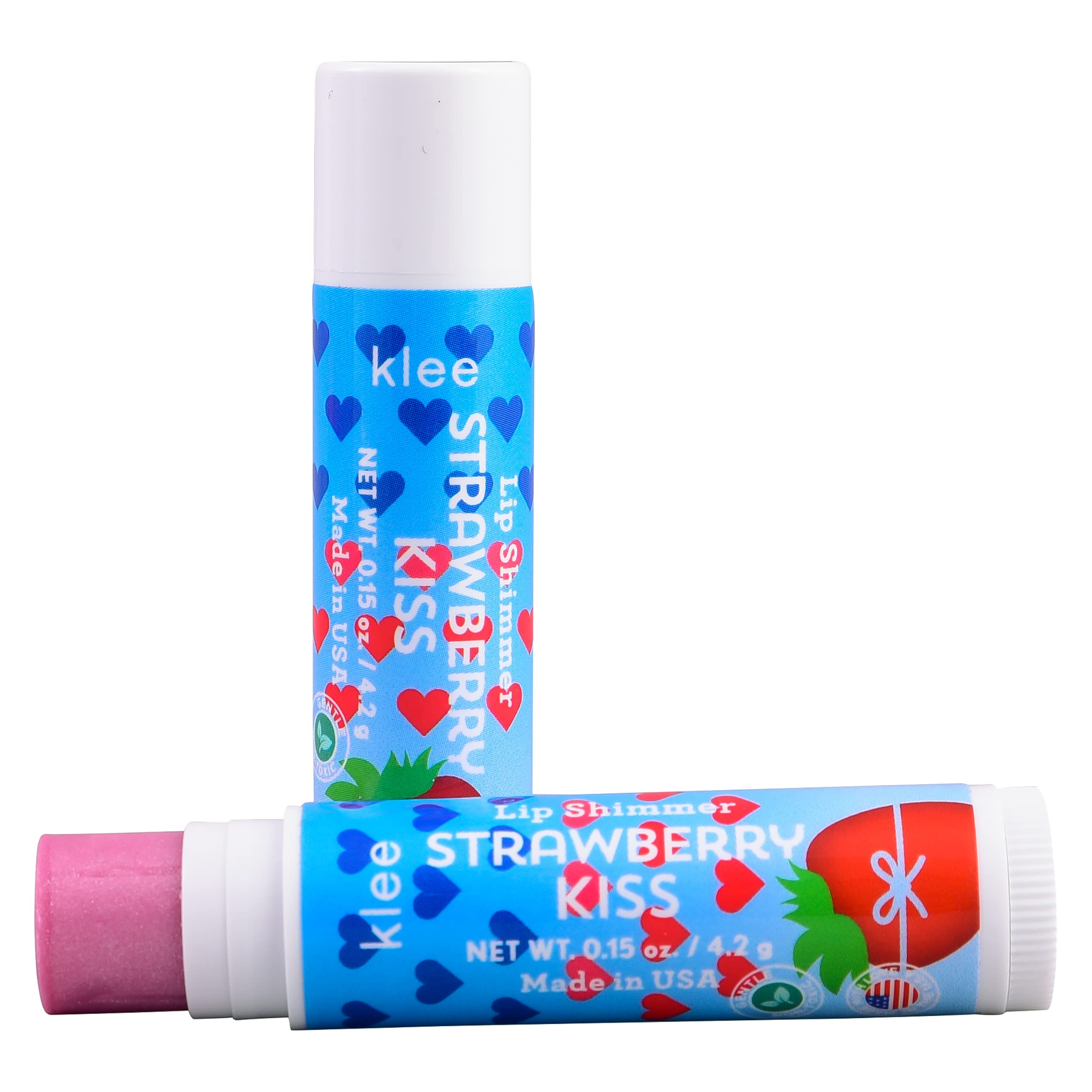 Klee Naturals Luna Star estuche rosa para almacenamiento compacto.