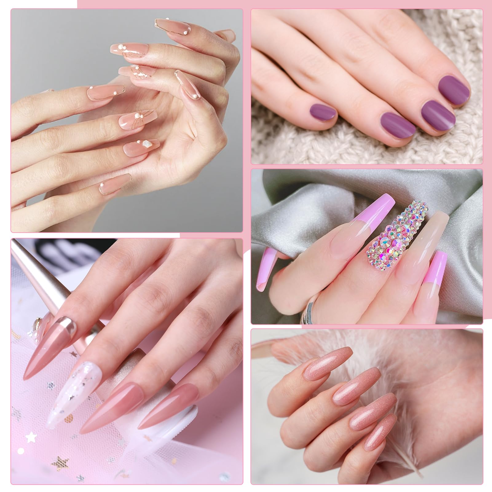 Klemon pinceles de arte para uñas con precisión