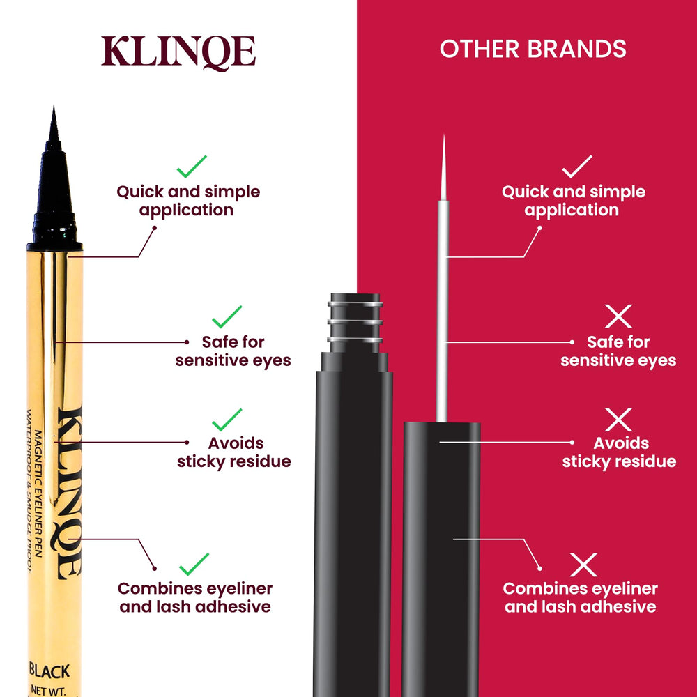 Klinqe punta ultra fina para un delineado limpio y preciso.