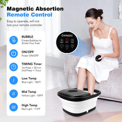 KNQZE spa de pies diseño compacto para almacenamiento práctico