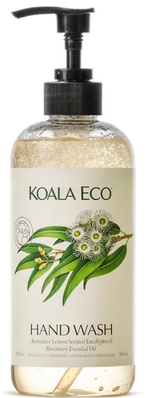 Koala Eco jabón de manos con eucalipto limón y romero, limpieza diaria y frescura natural.