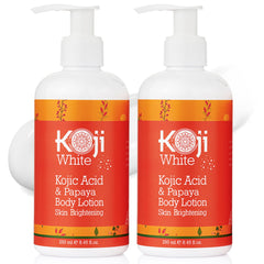 Koji White equilibrio-botella-aplicación: crema corporal de rápida absorción para uso diario.