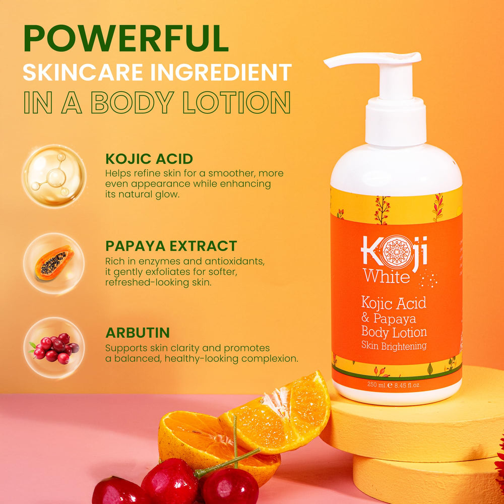 Koji White hidratacion-piel-suave: crema corporal que ayuda a mantener la piel humectada.