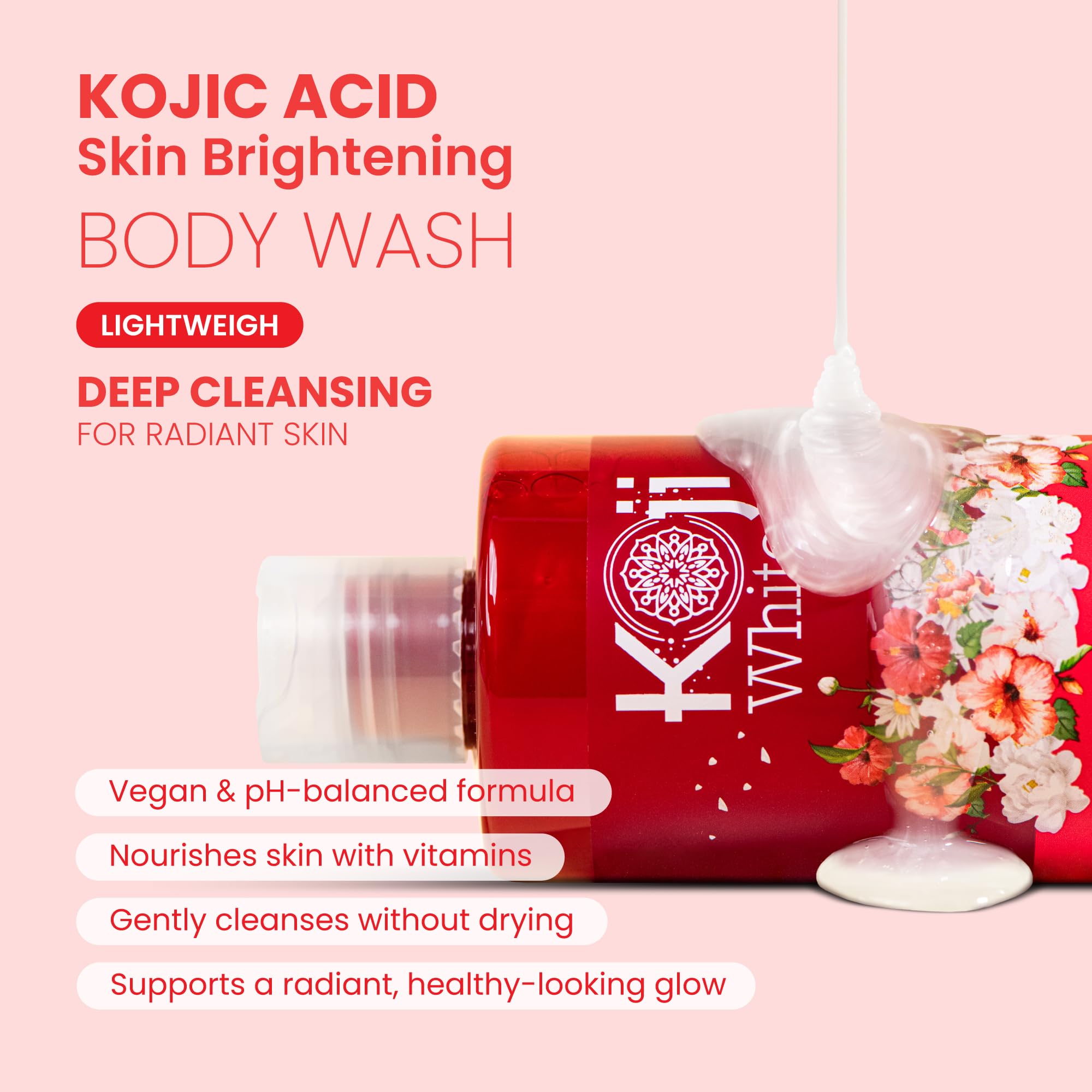 Koji White textura gel hidratante: sensación suave que hidrata al instante.