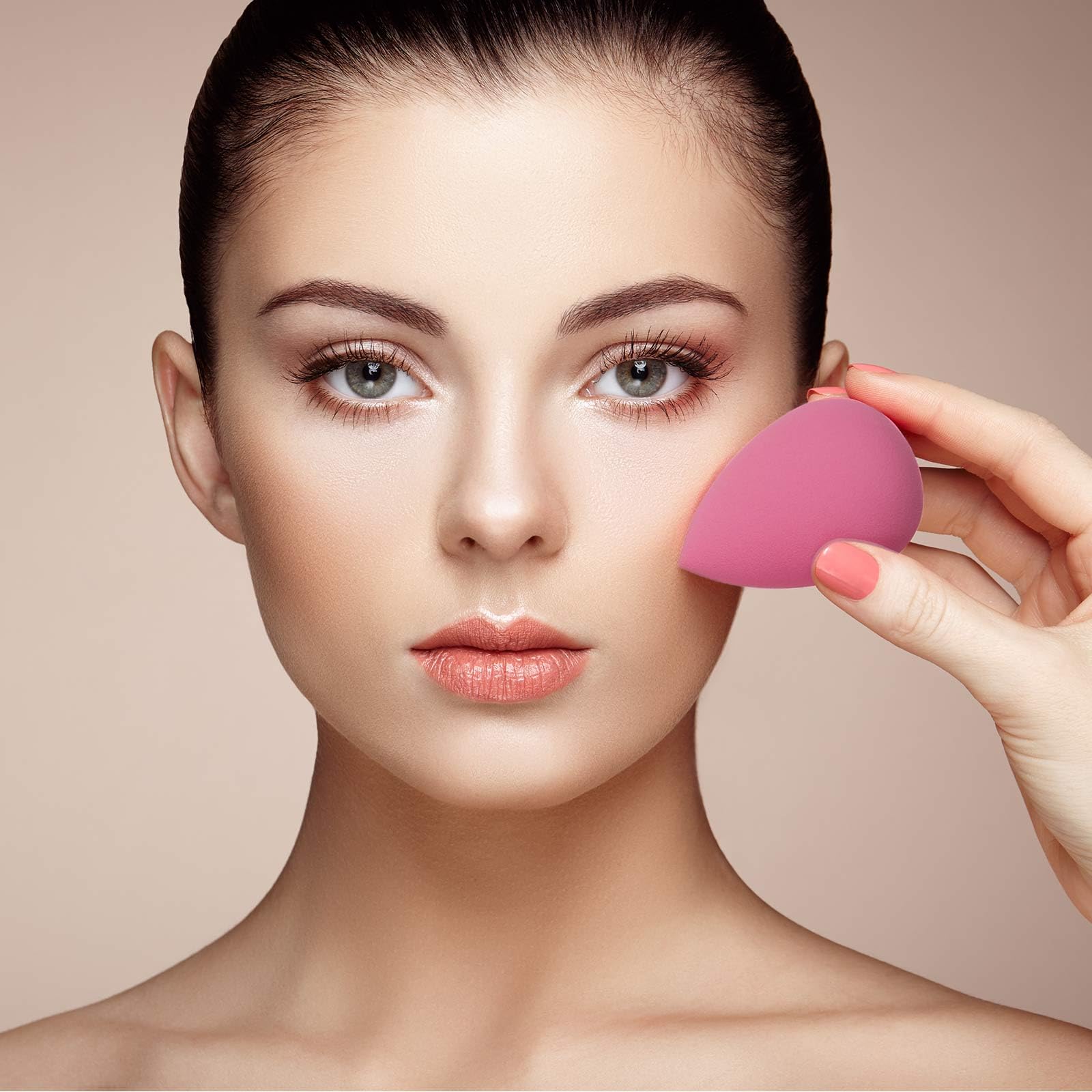 Kolavia esponjas de maquillaje para base, aplicación constante sin residuos.