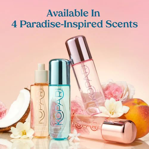 Kopari Kaanapali Coast notes graphic highlighting peach nectar and vanilla