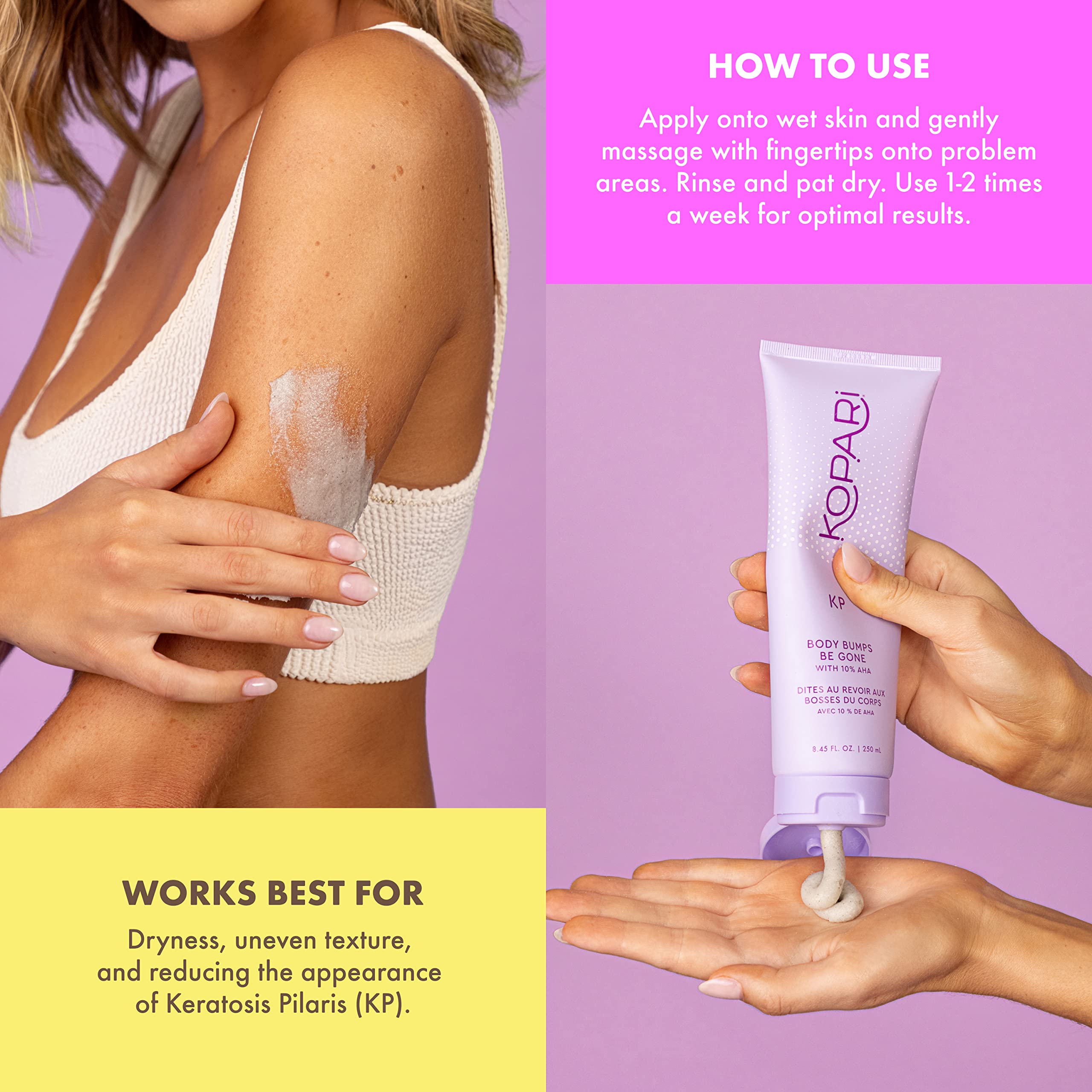 Kopari KP Aplicación en la ducha para exfoliación rápida